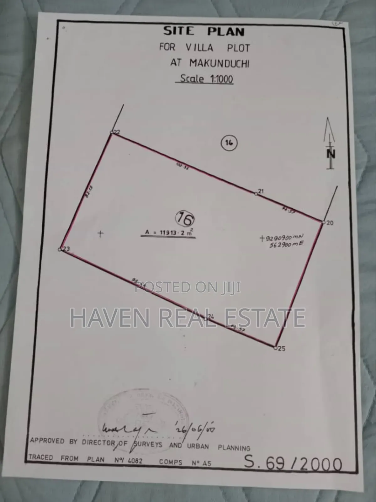 Beach Plot for Sale at Zanzibar