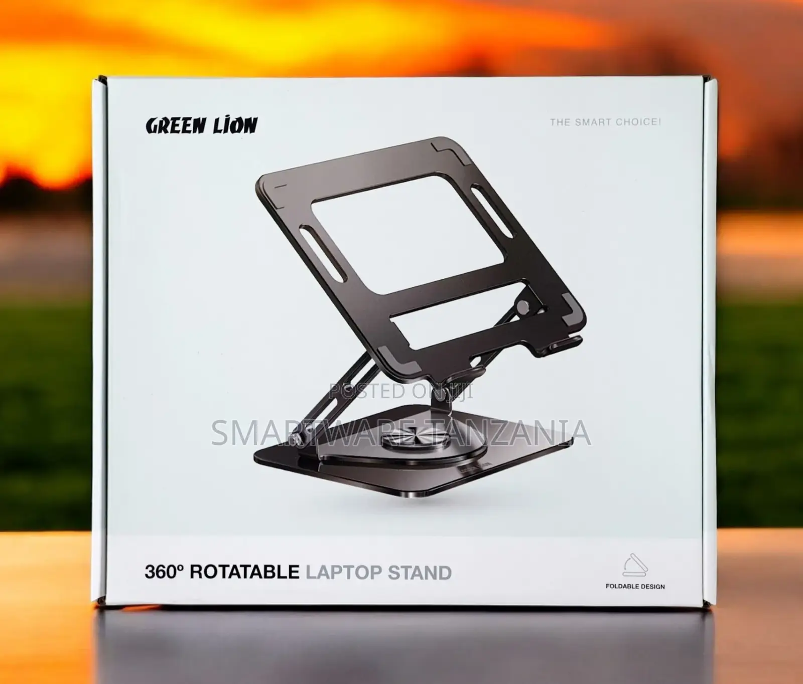 Laptop Stand With 360° Rotation, Adjustable Height Angle