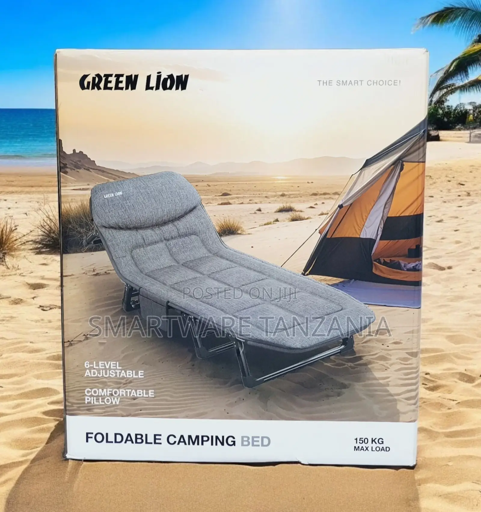Folding Camping Bed, For Garden, Travel Indoor/Outdoor Use