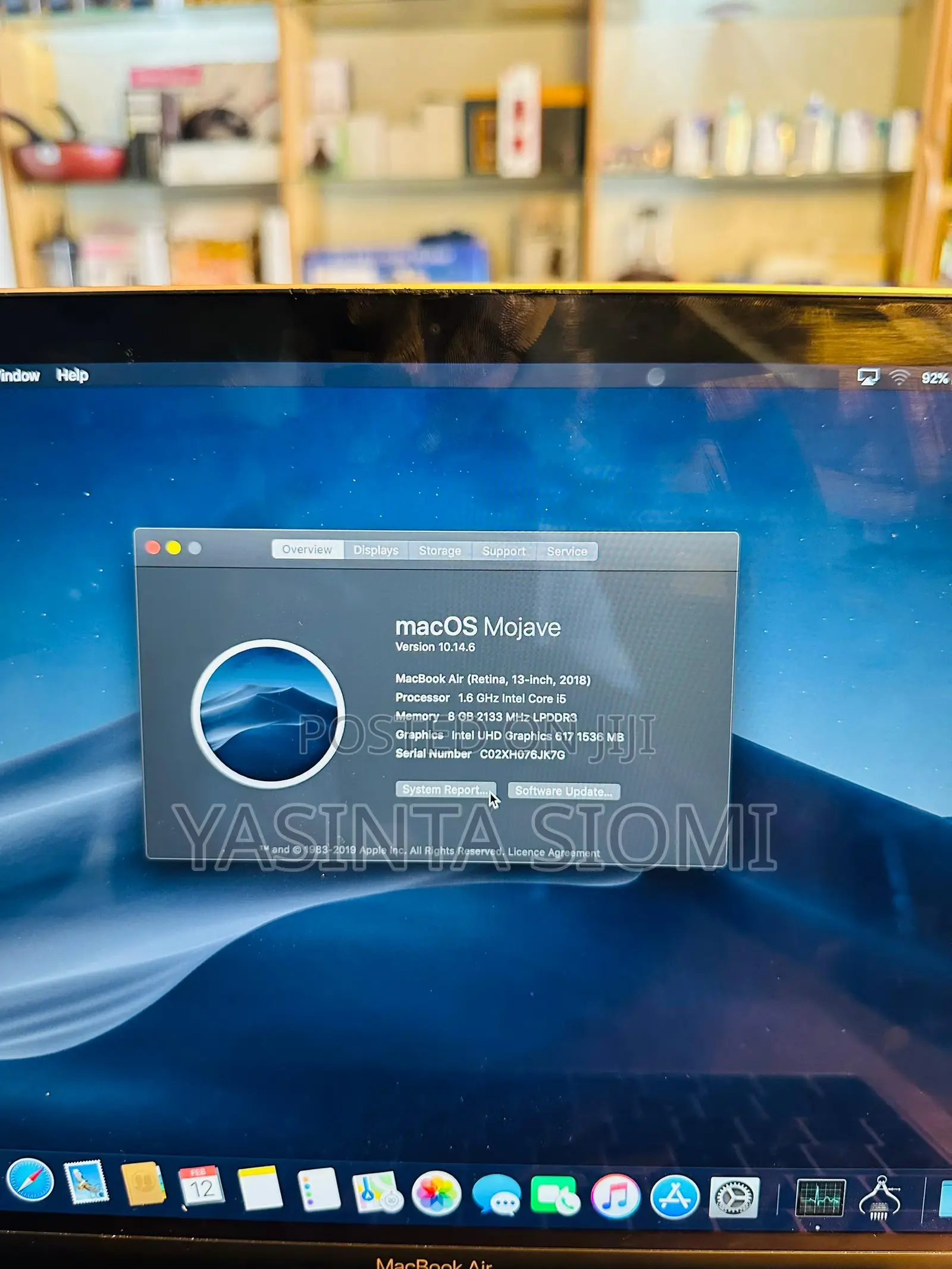 Laptop Apple MacBook Air 2018 8GB Intel Core I5 SSD 256GB