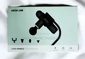 Green Lion Long Handle Massage Gun Increase Blood Relaxation