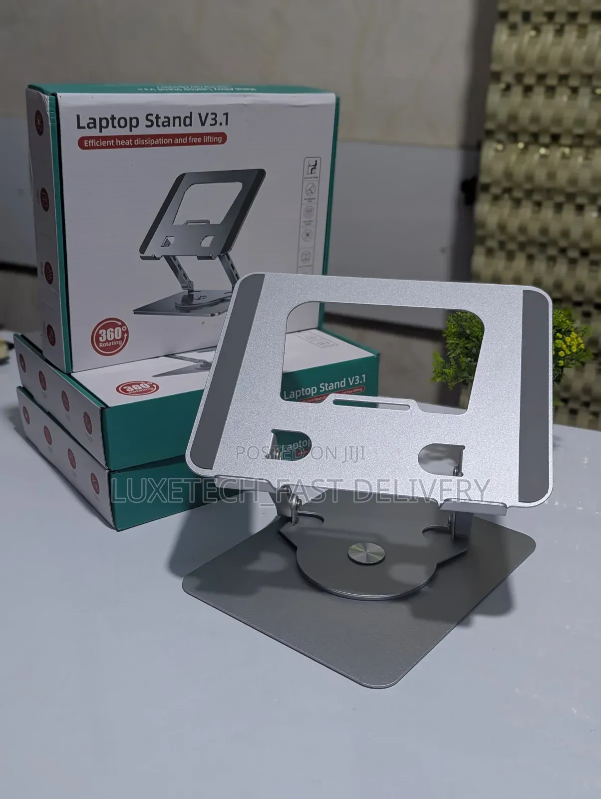 Aluminum Alloy Laptop Rotating Stand/Bracket With 360° Base