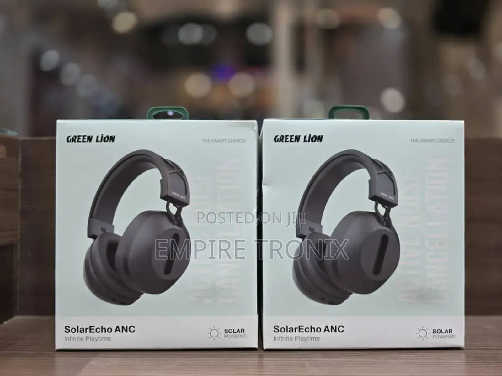 Green Lion Solarecho ANC Wireless Headphones–Solar Powered