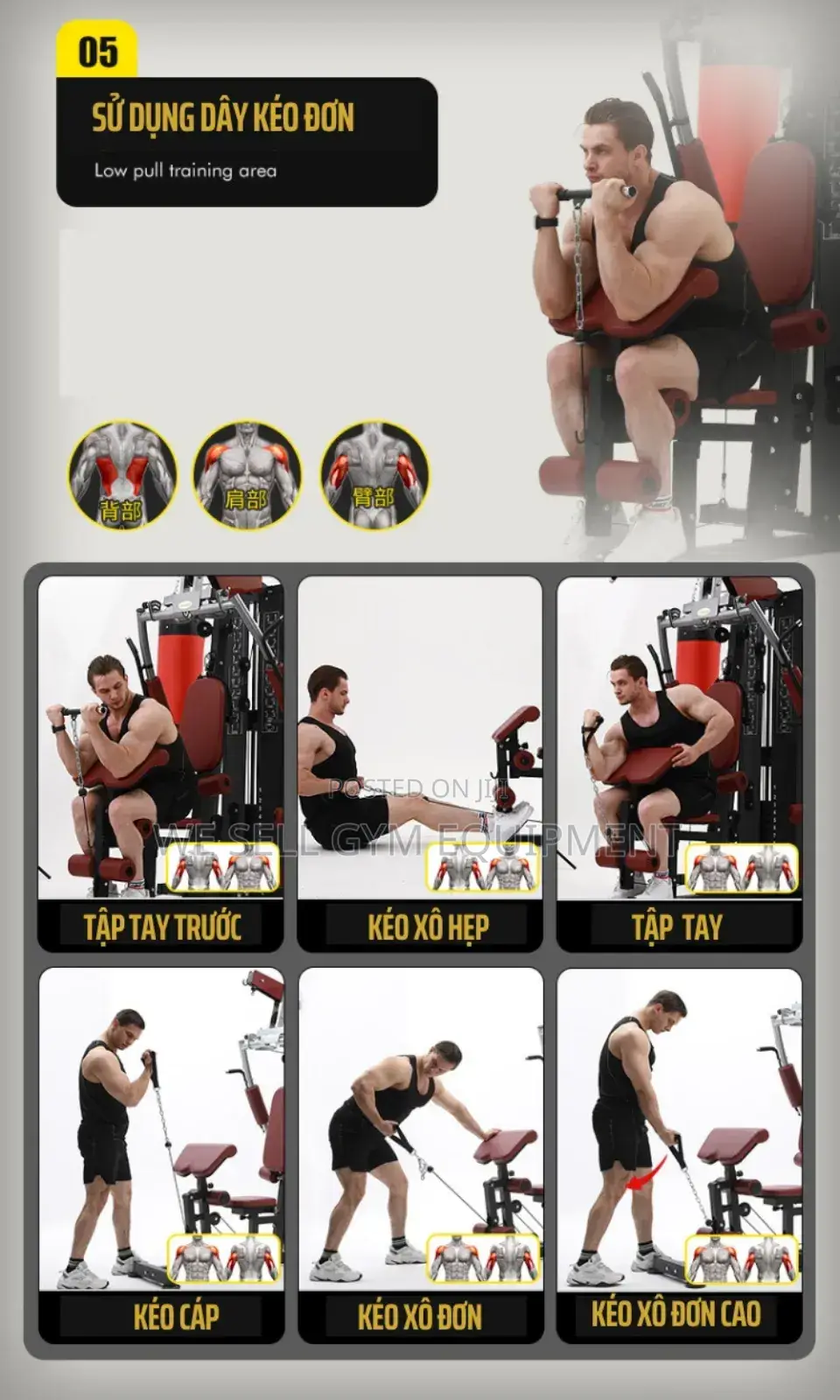 Multifunctional Gym Three Station