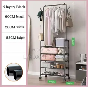 Clothes- Shoes Floor Standing Shelf