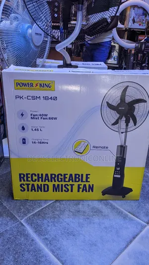 Photo - Rechargeable Stand Mist Fan 18"