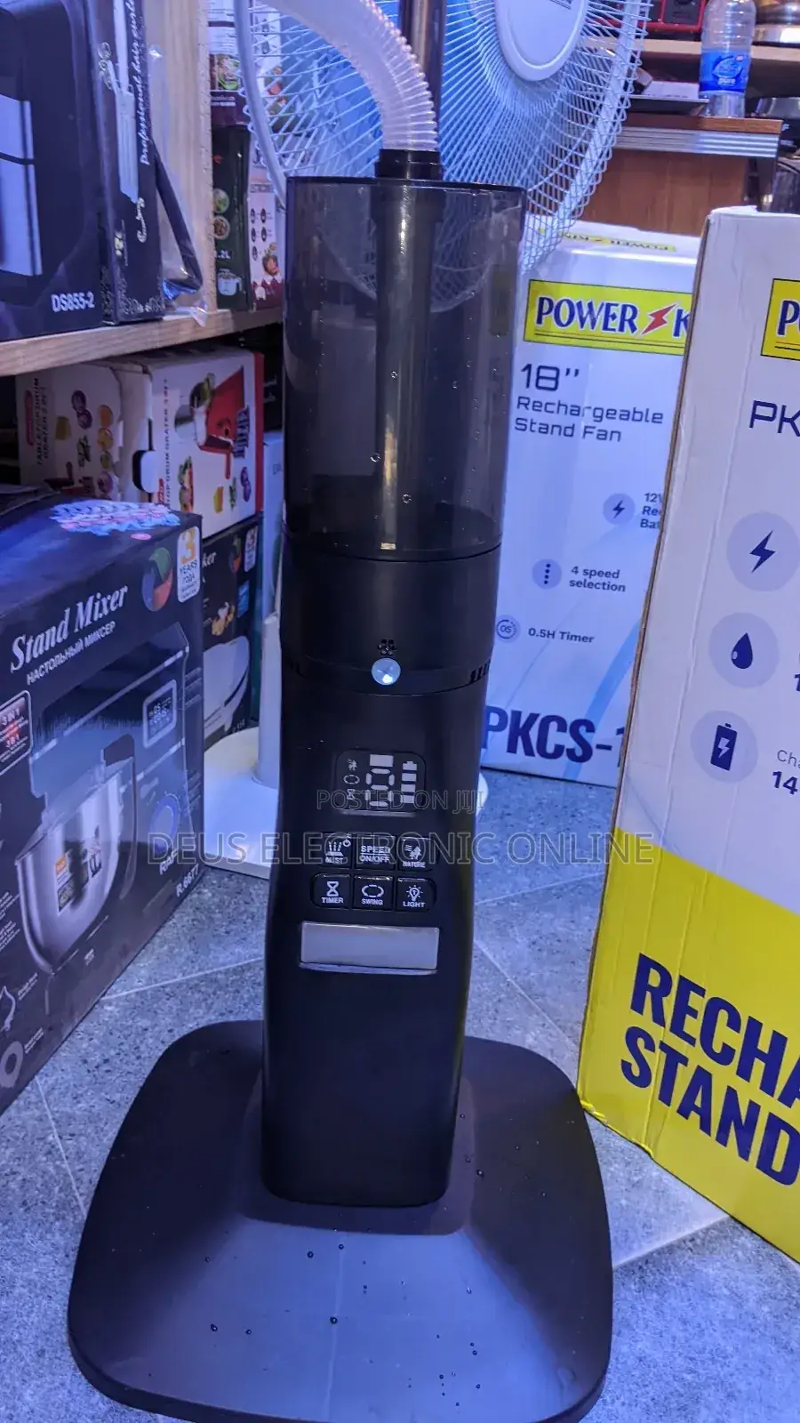 Rechargeable Stand Mist Fan 18"