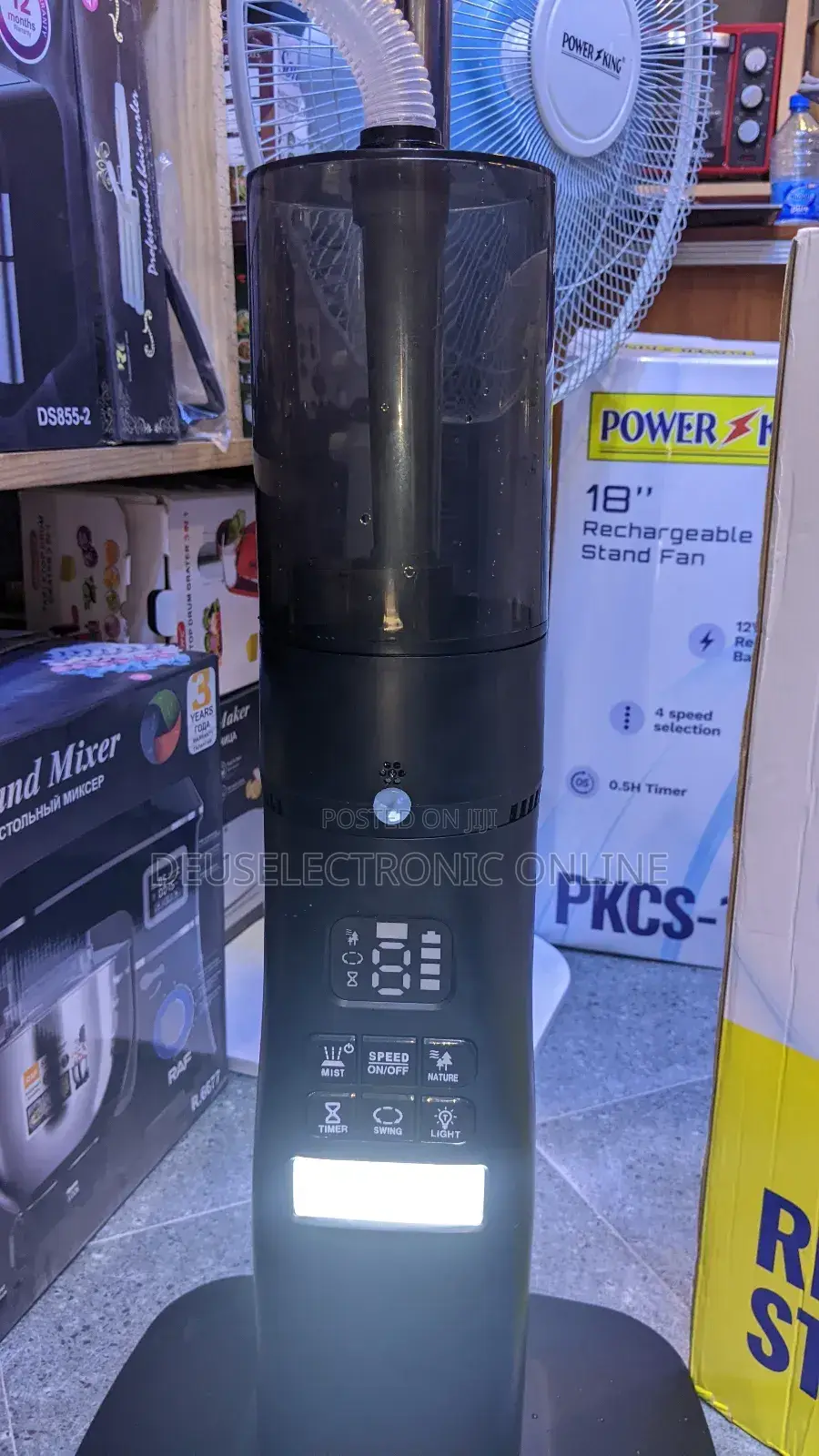 Rechargeable Stand Mist Fan 18"