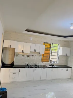 Kitchen Cabinets White and Black Full Set