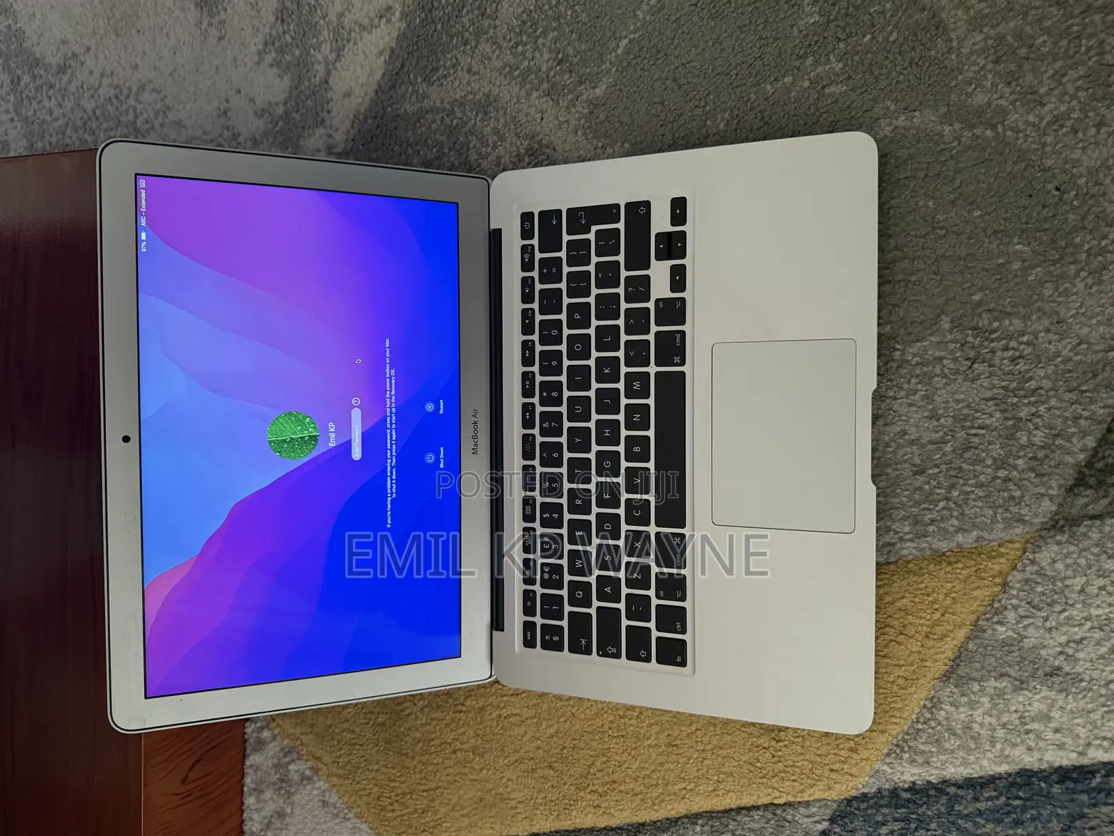 Laptop Apple MacBook Air 4GB Intel Core I5 SSD 128GB