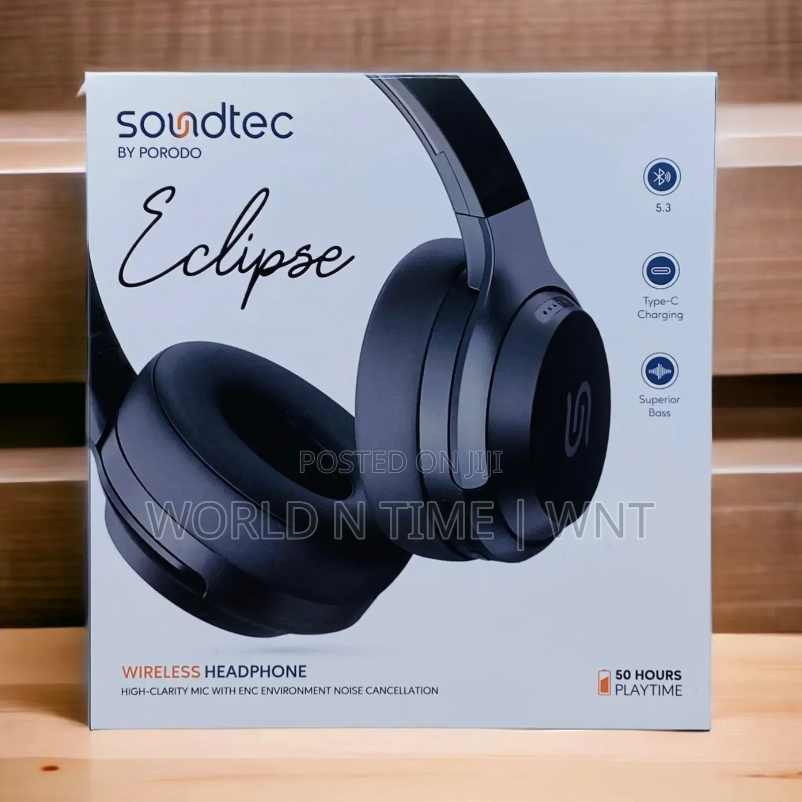 Porodo Soundtec Eclipse Wireless Over-Ear Headphone
