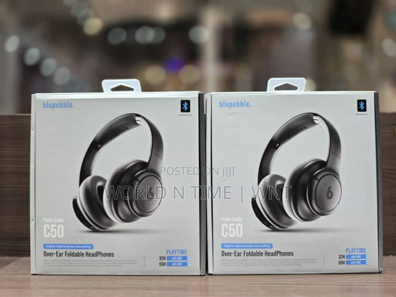Blupebble Over Ear Foldable Digital Hybrid Noise Cancelling