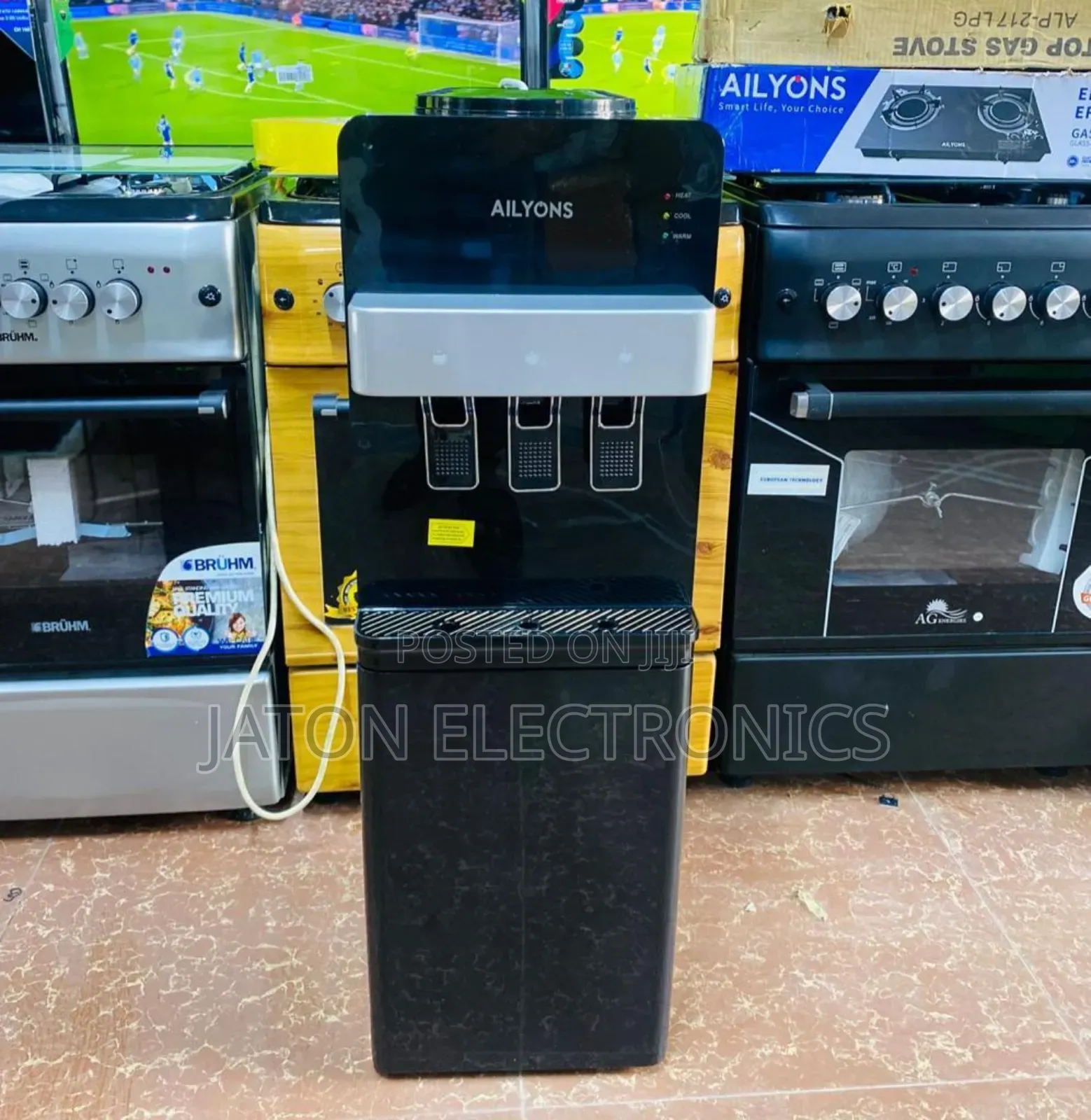 Aiyons Water Dispenser 3 Taps Cabinet