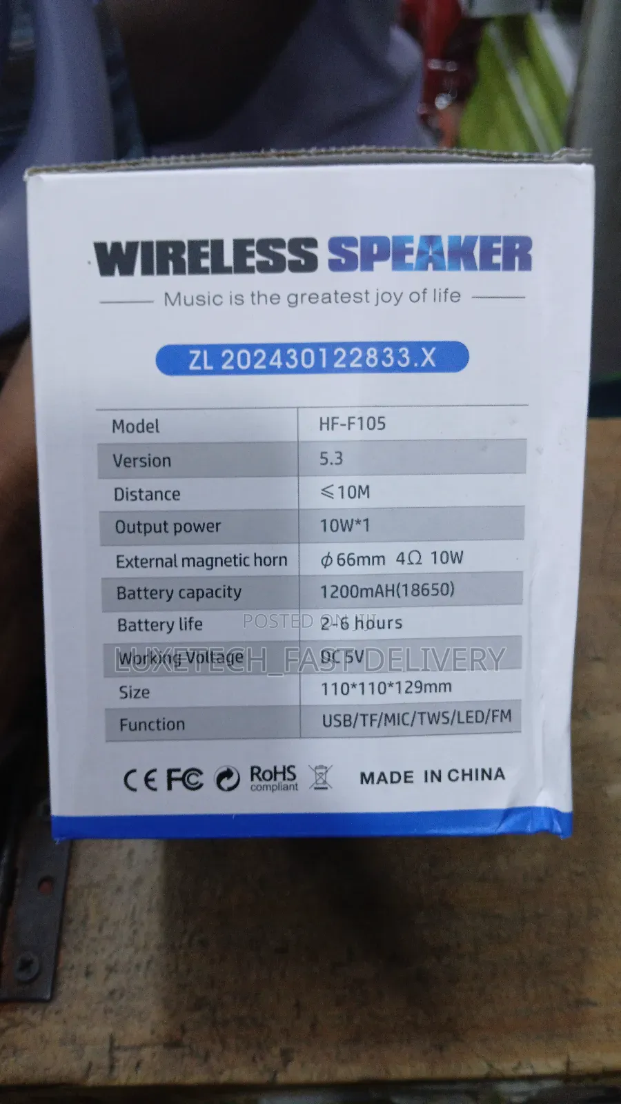 HAF Portable Music Wireless Speakers HF-F105