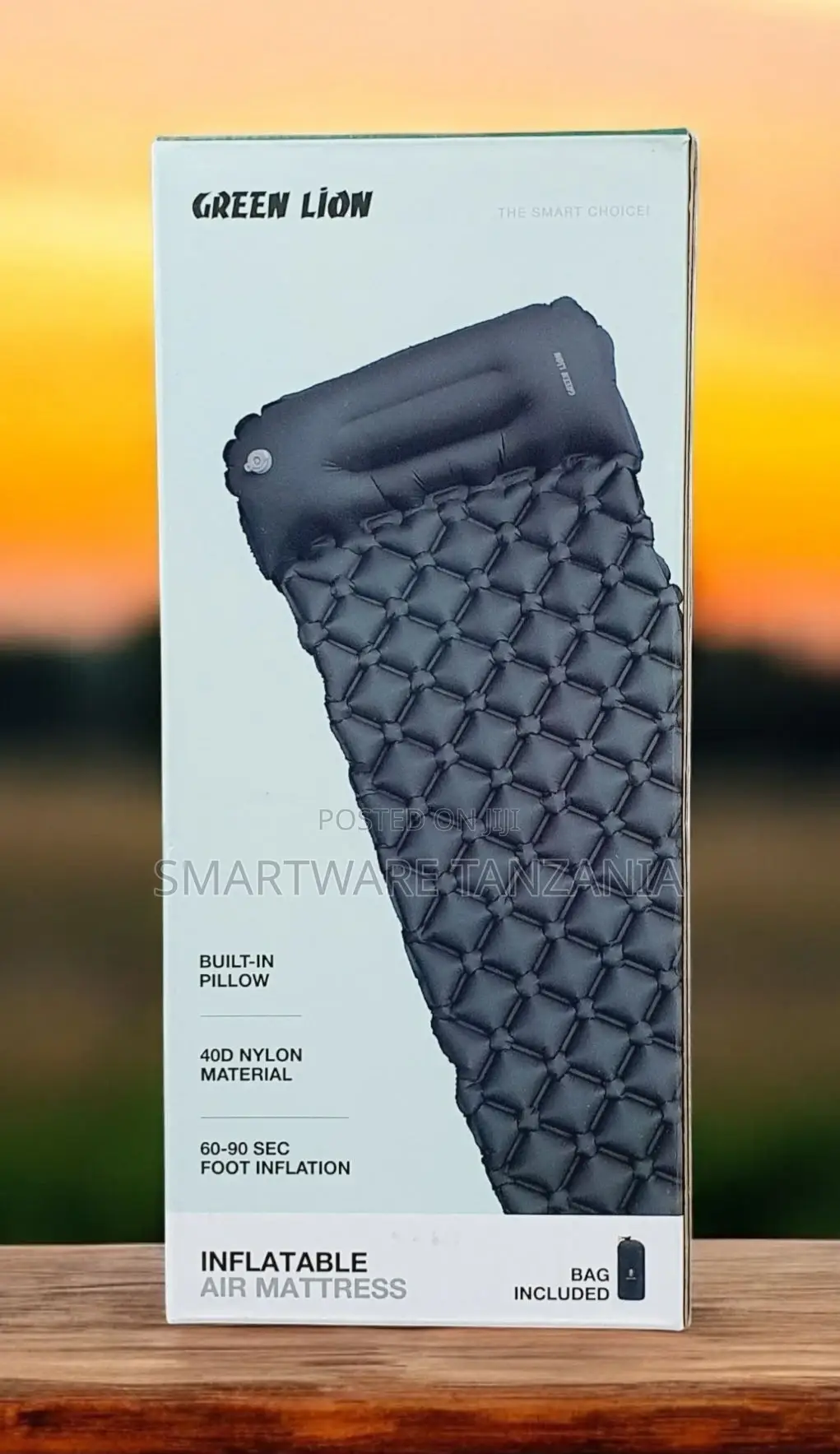 Sleeping Air Pad With Pillow Mat Mattress Bed For Camping