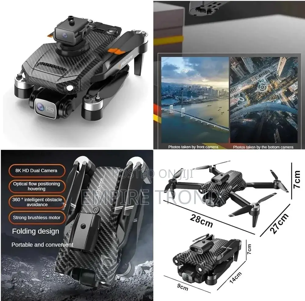 P12 Pro HD Camera Drone , 40-Min Flight, GPS, Dual Camera,
