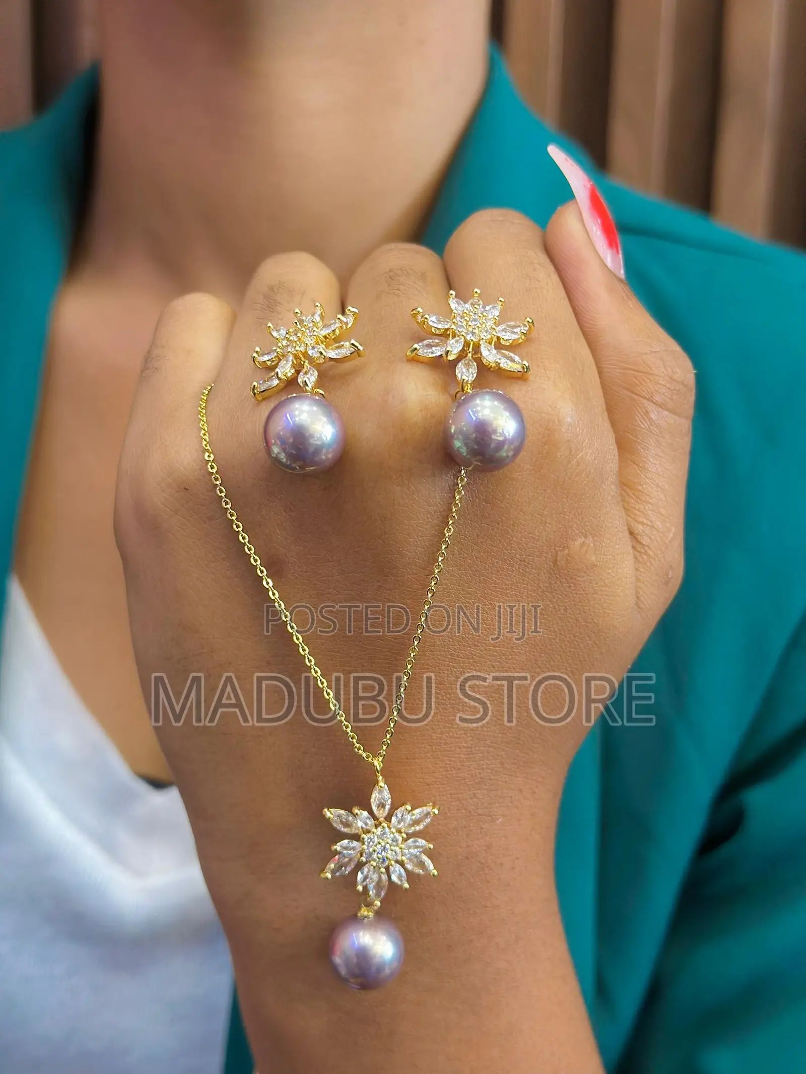 A Beautiful Set of Necklace and Earrings