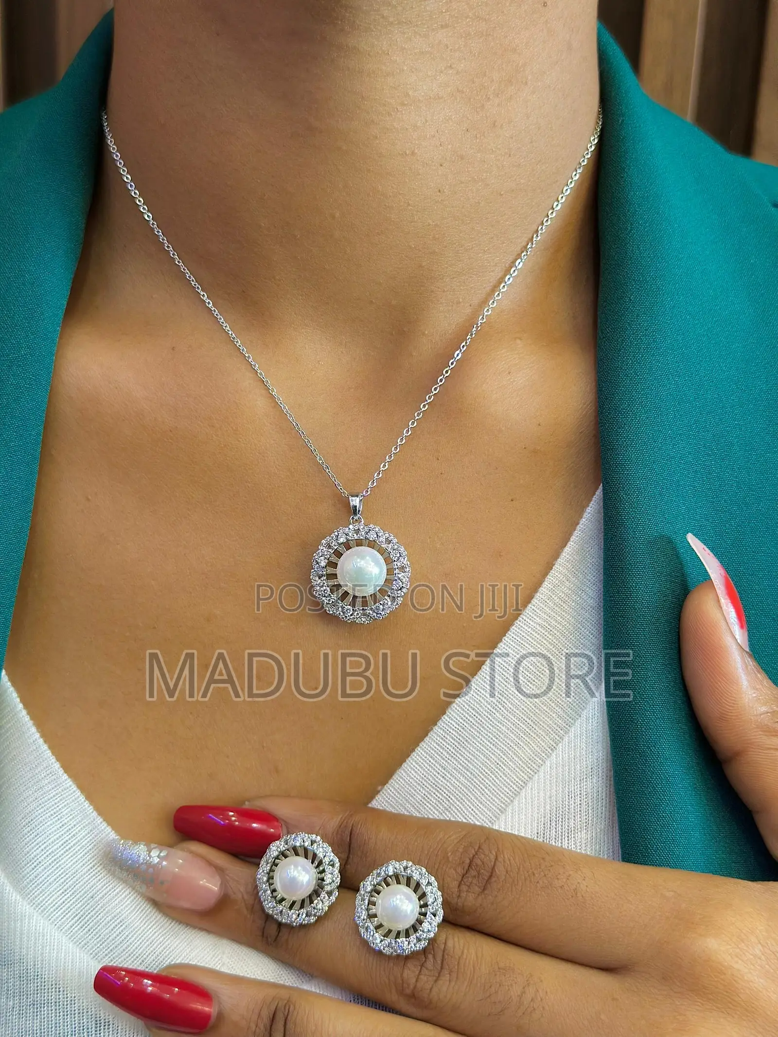 A Beautiful Set of Necklace and Earrings