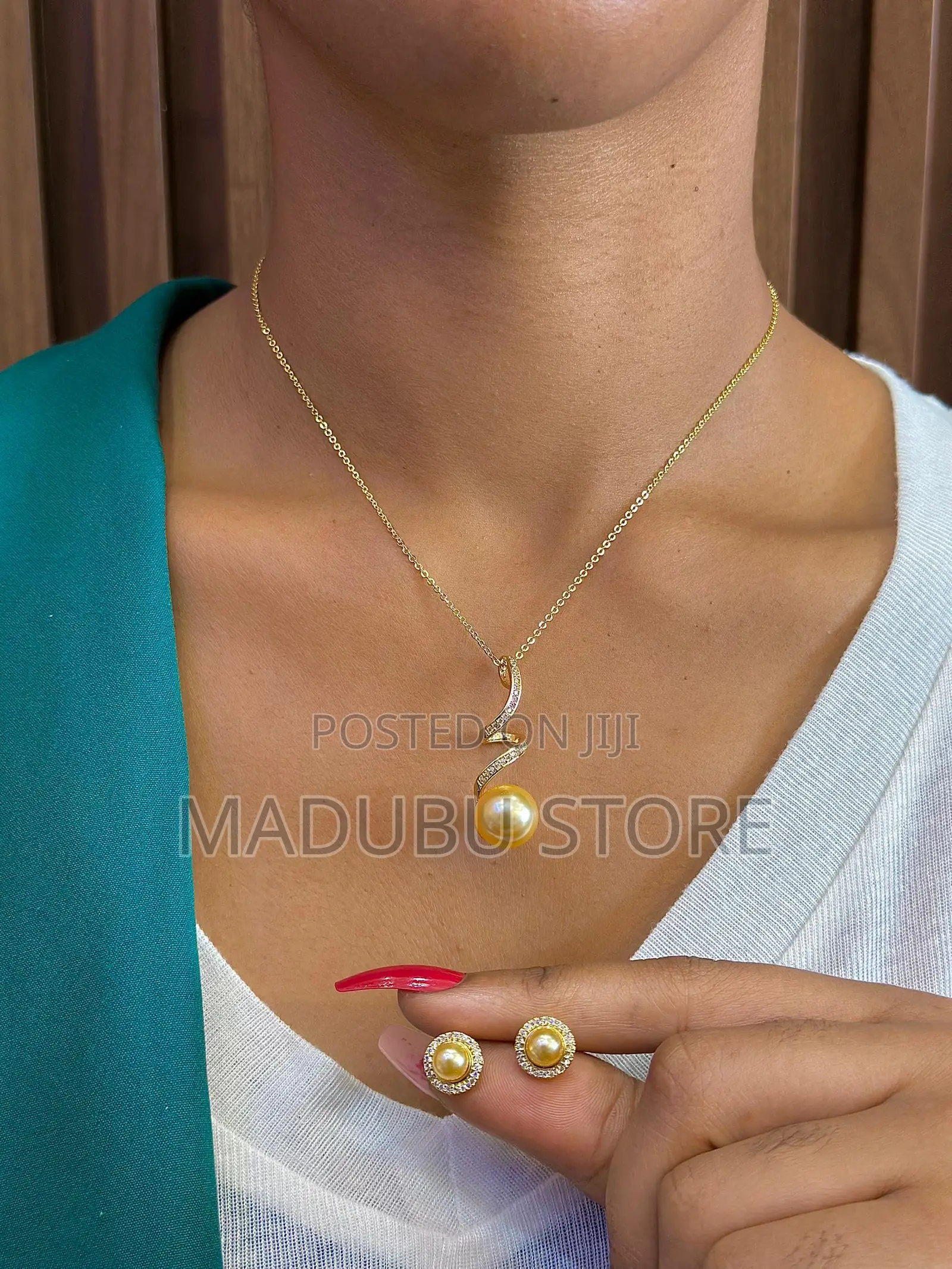 A Beautiful Set of Necklace and Earrings