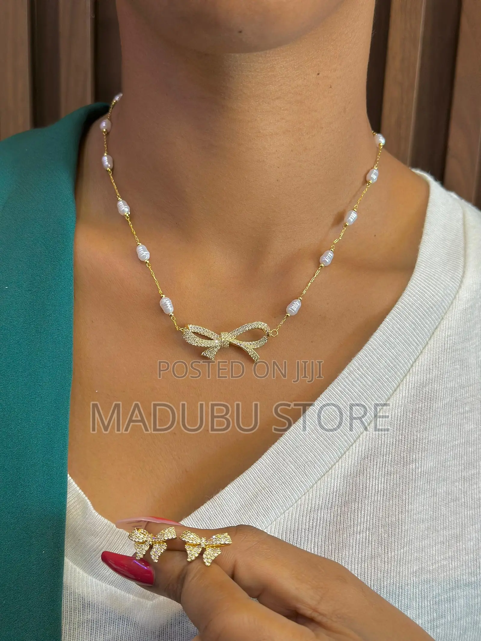 A Beautiful Set of Necklace and Earrings