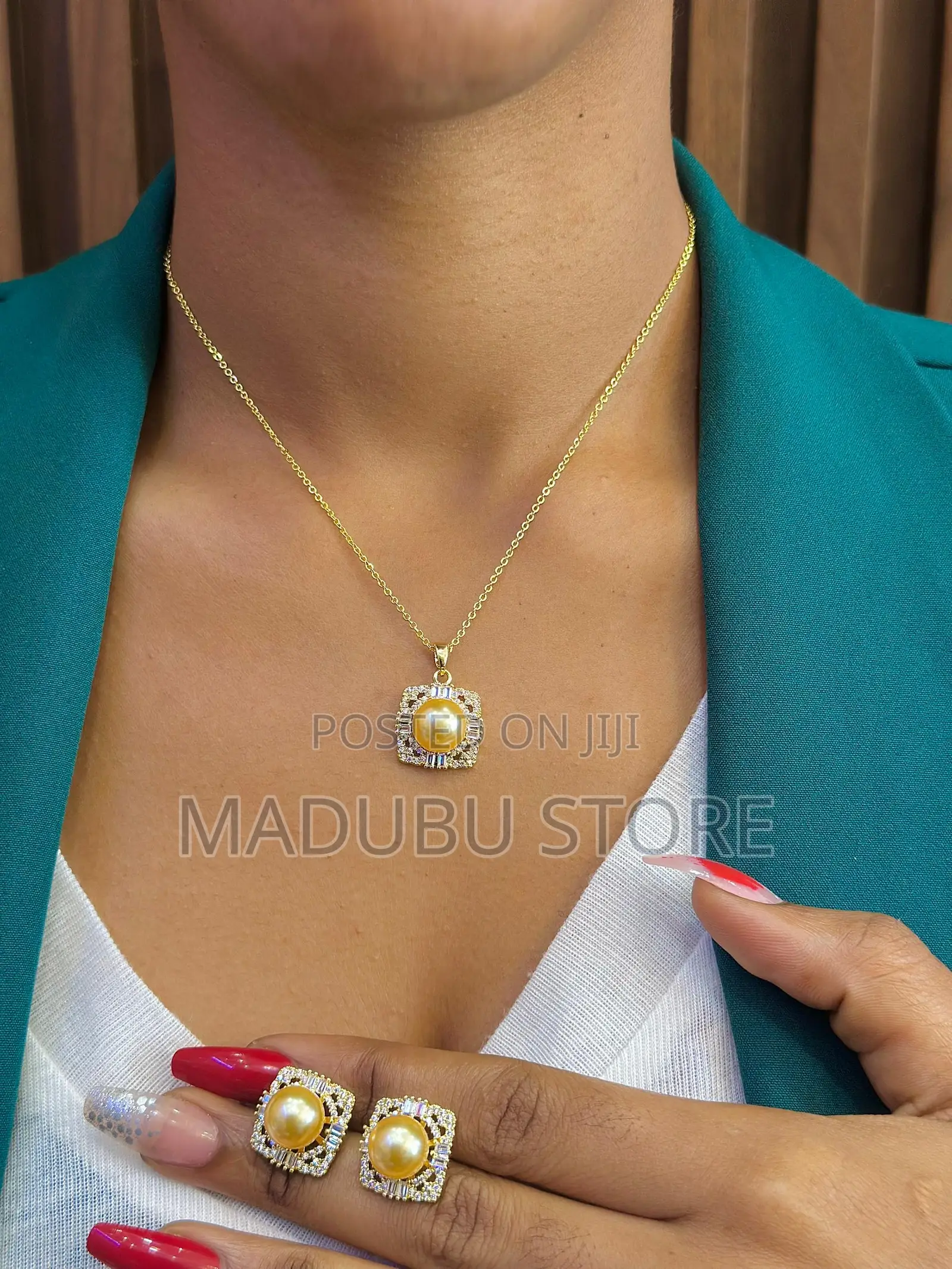 A Beautiful Set of Necklace and Earrings