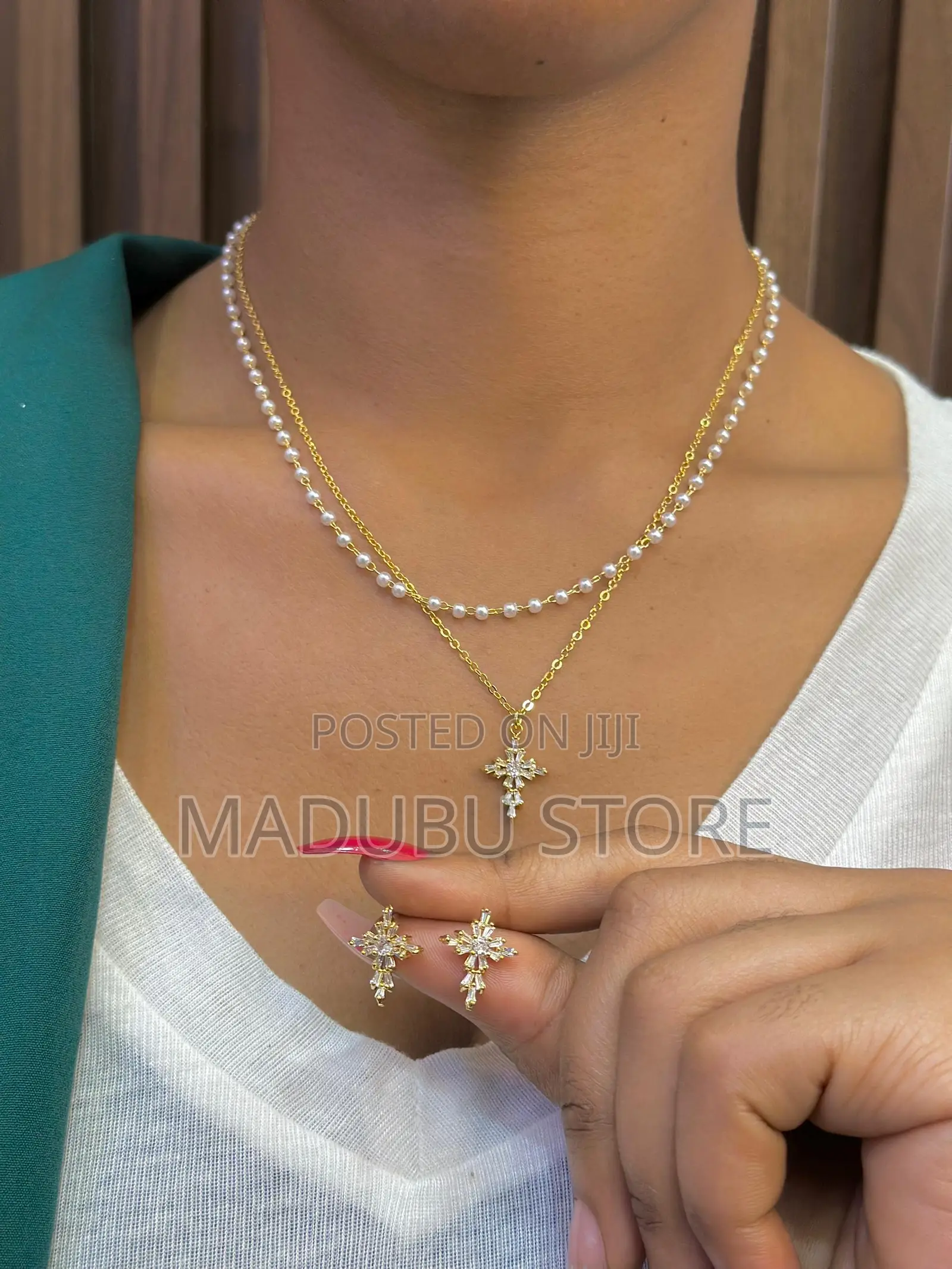 A Beautiful Set of Necklace and Earrings