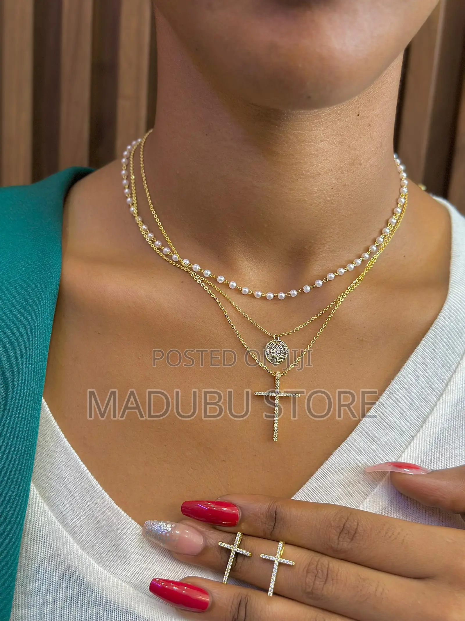 A Beautiful Set of Necklace and Earrings