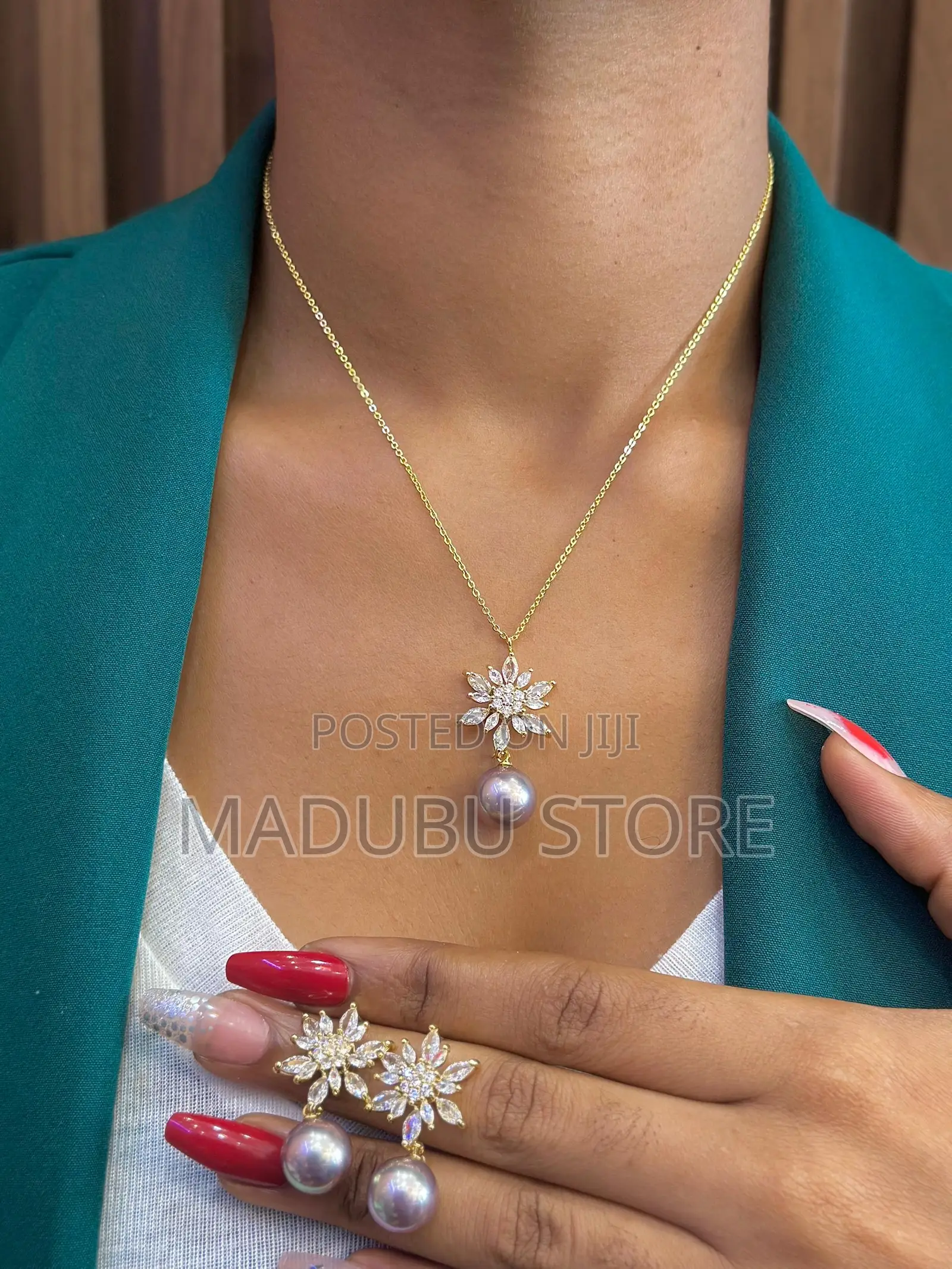 A Beautiful Set of Necklace and Earrings