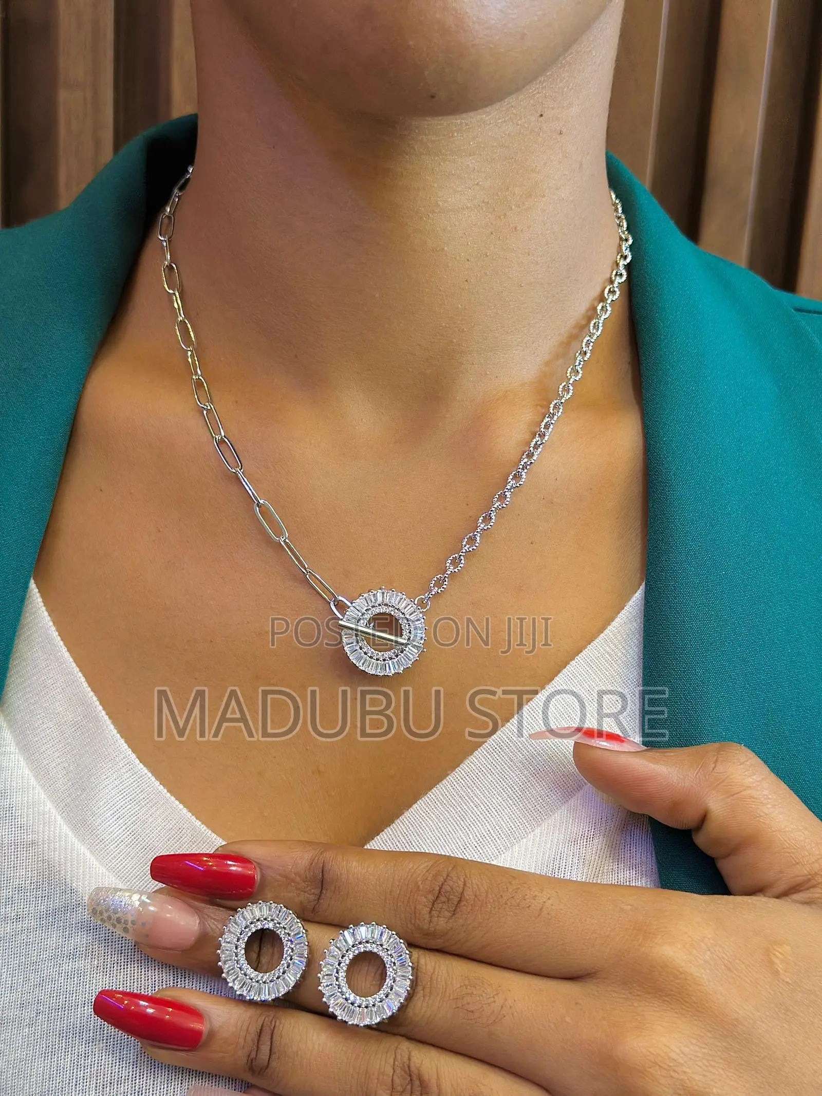 A Beautiful Set of Necklace and Earrings