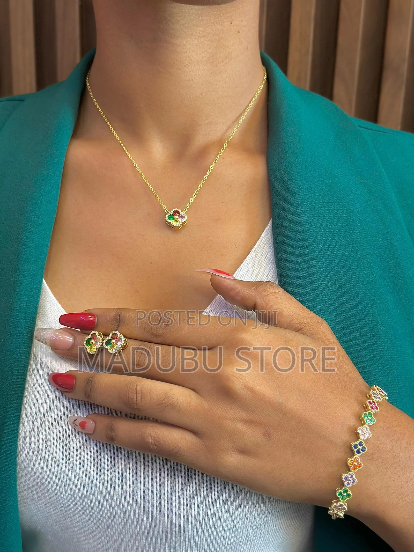 A Beautiful Set of Necklace and Earrings
