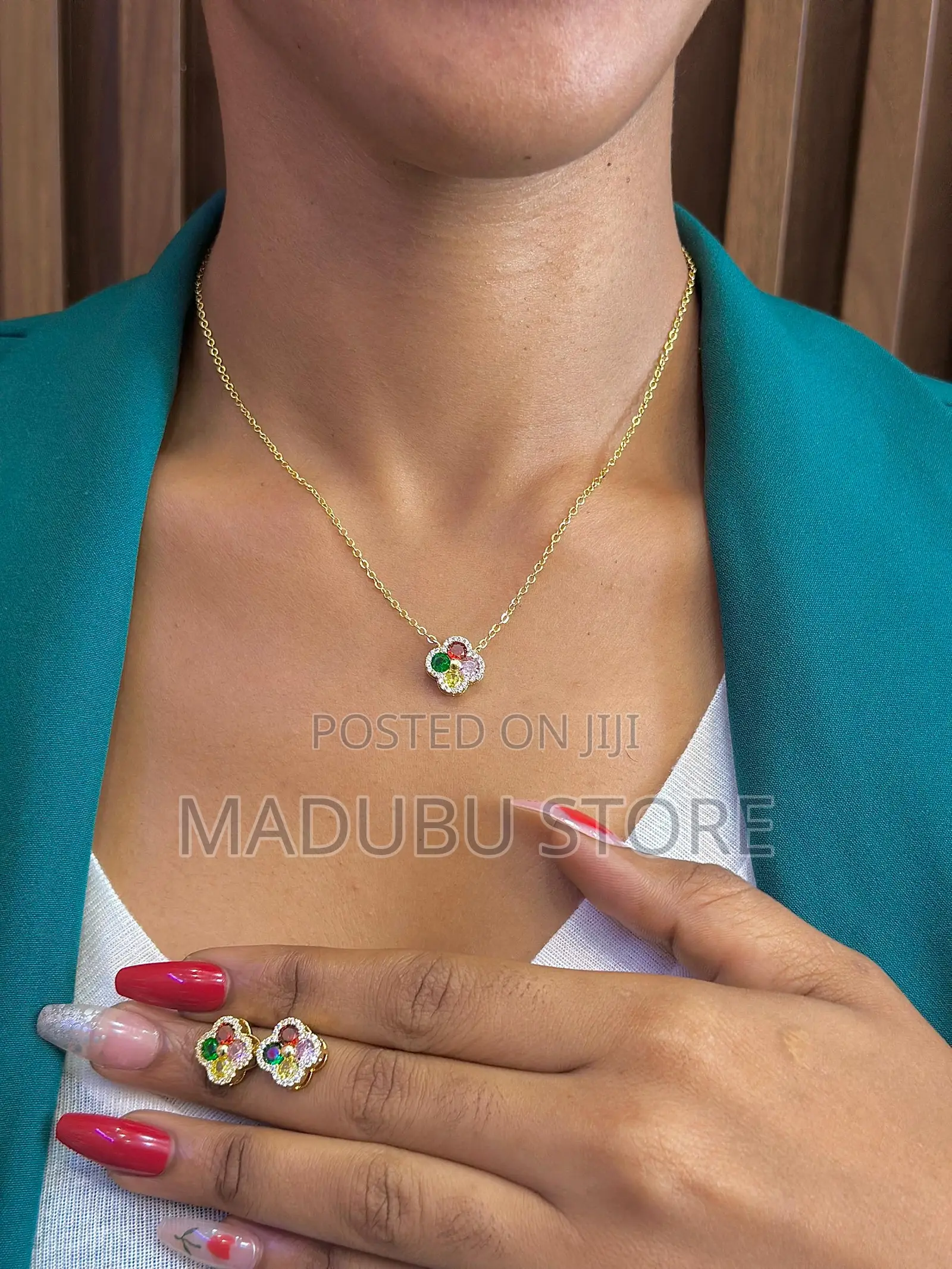 A Beautiful Set of Necklace and Earrings