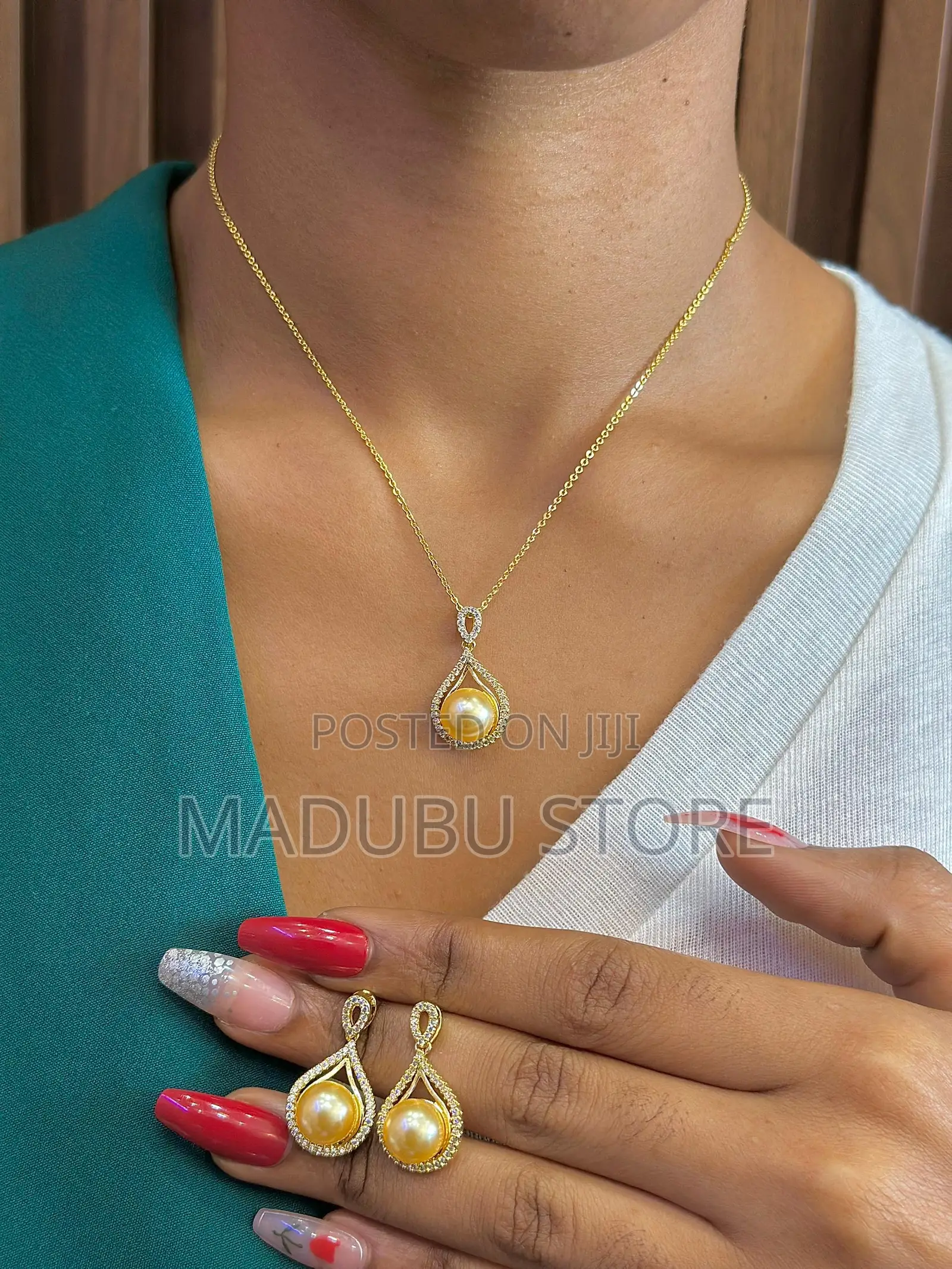 A Beautiful Set of Necklace and Earrings