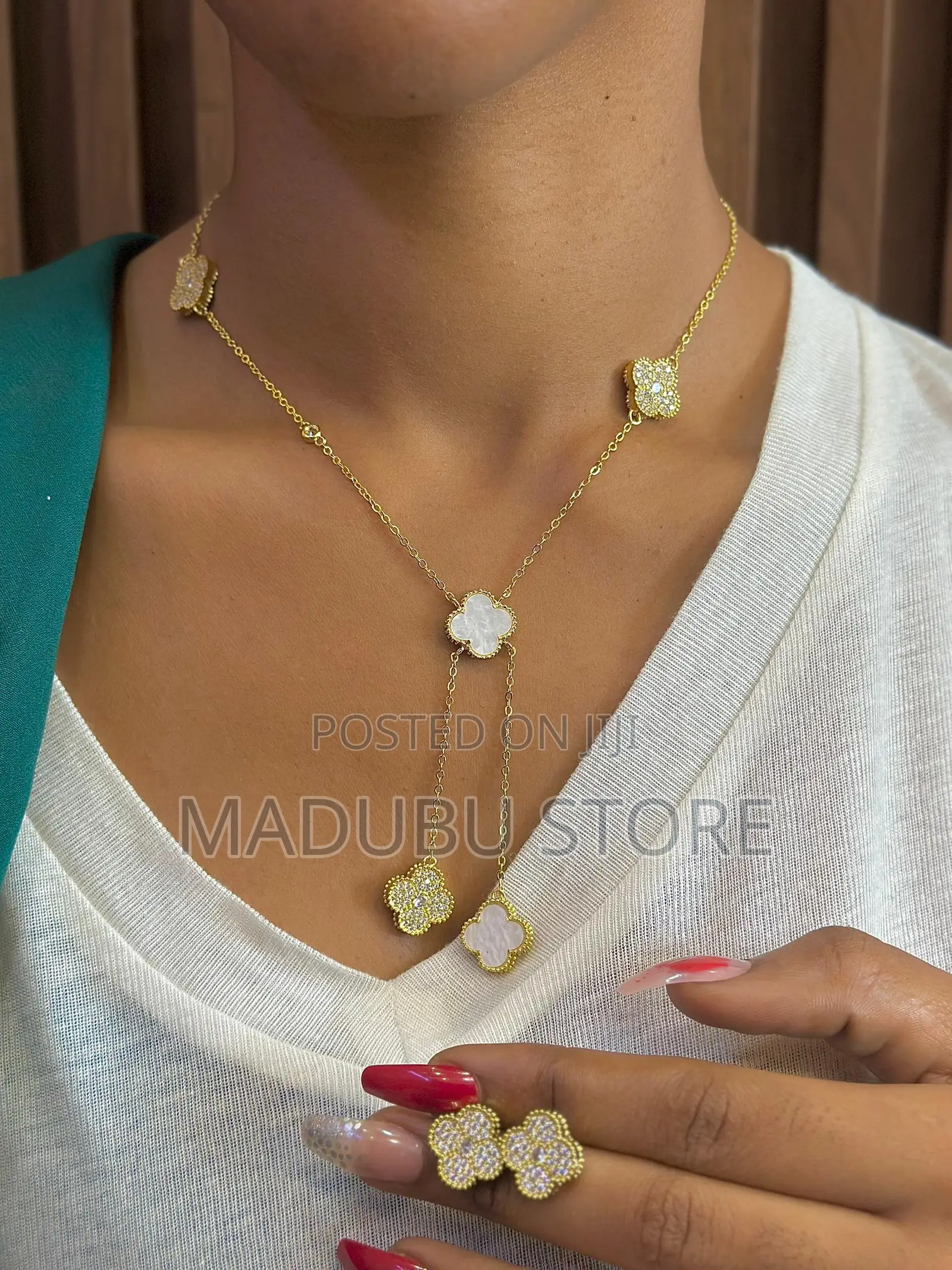 A Beautiful Set of Necklace and Earrings