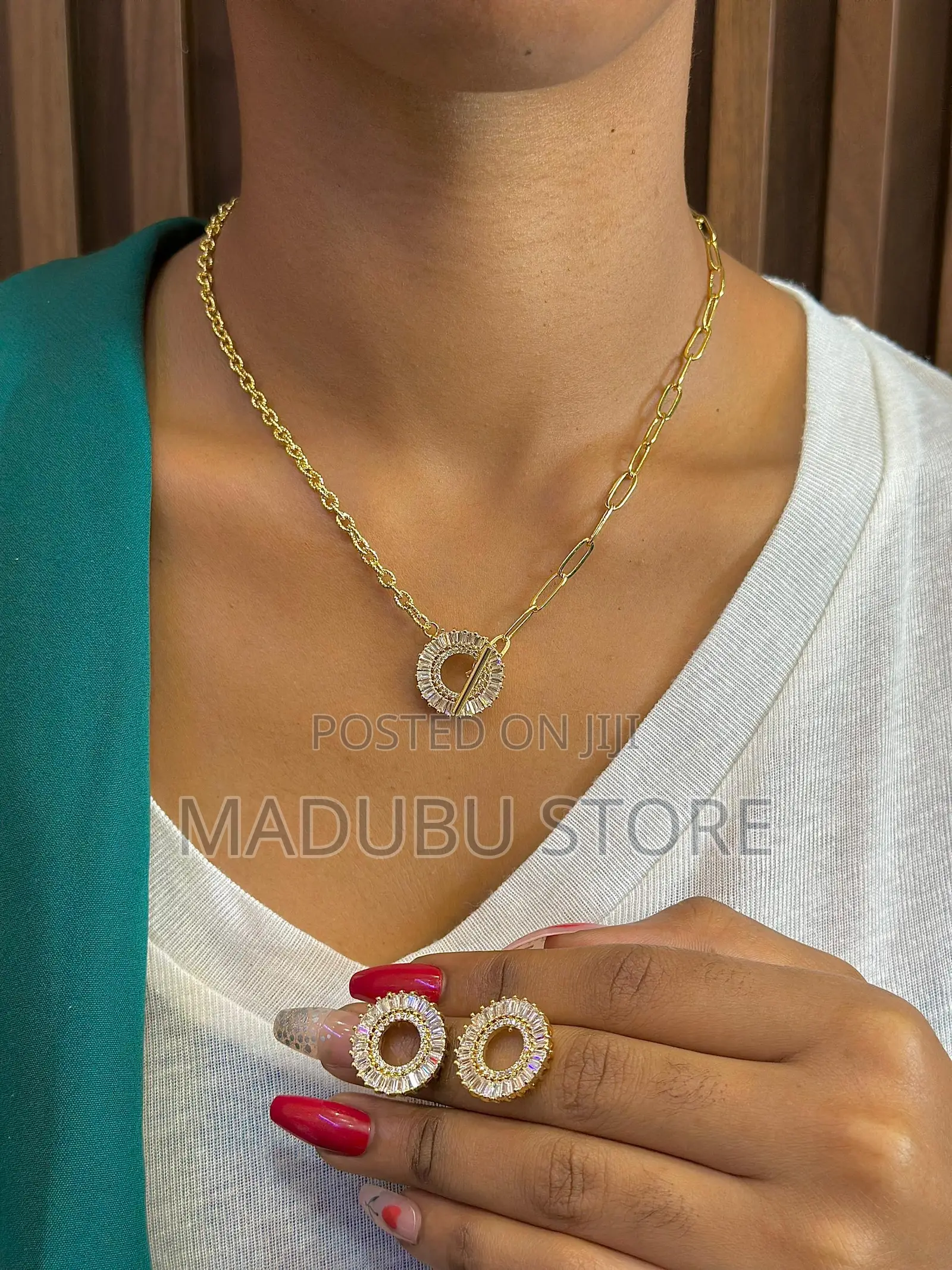 A Beautiful Set of Necklace and Earrings
