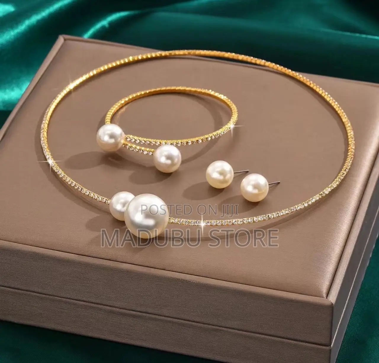 Nice Set of Bracelet, Chain and Earrings
