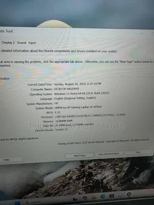 New Laptop HP Omen 16 16GB SSD 1T