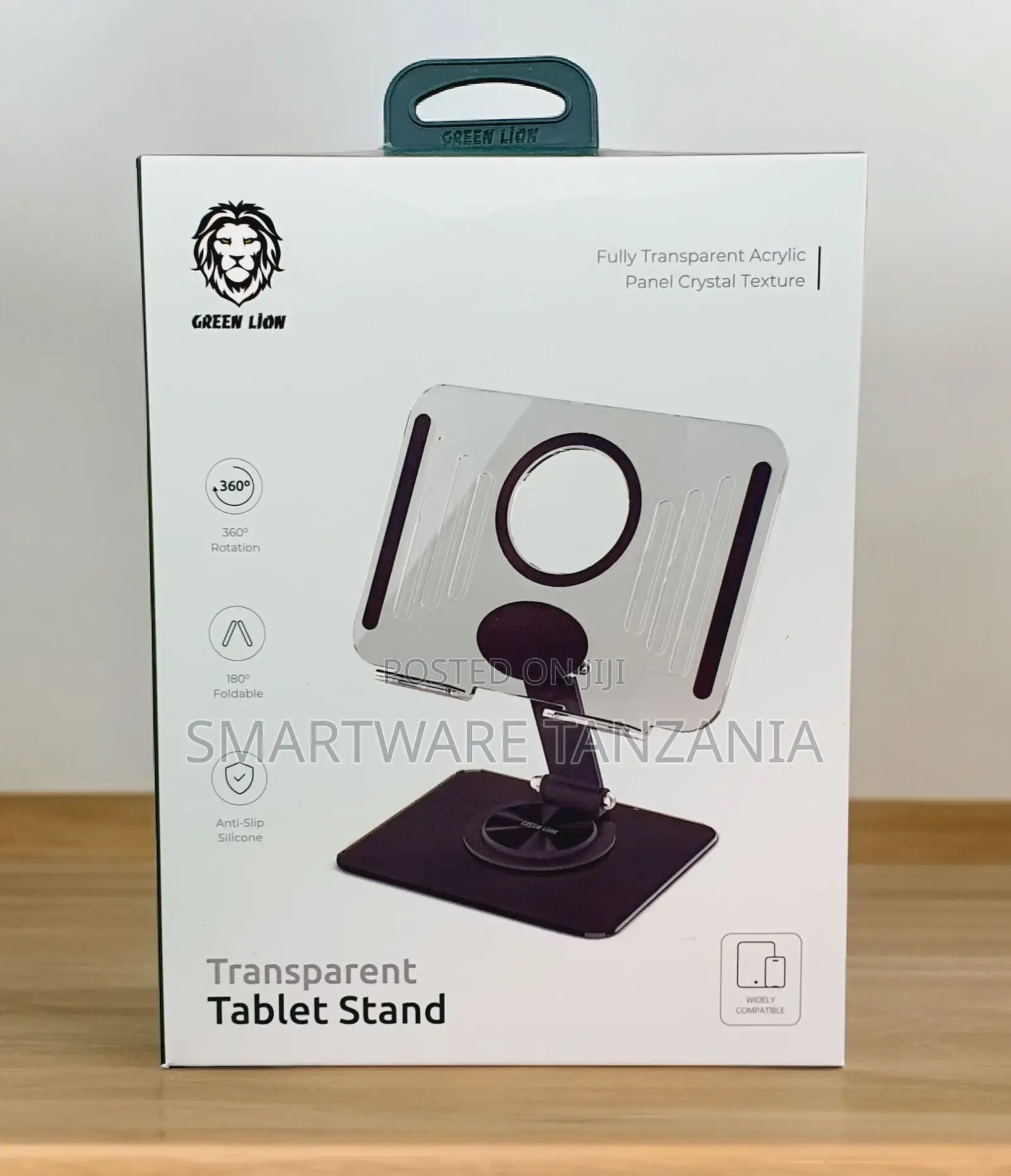 360° Rotatable iPad Stand Compact Acrylic Tablet Holder,