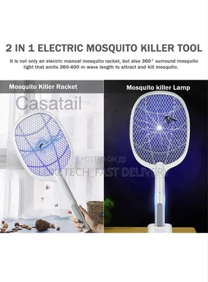 Dual Use Rechargeable Mosquito Swatter/ Insect Killer