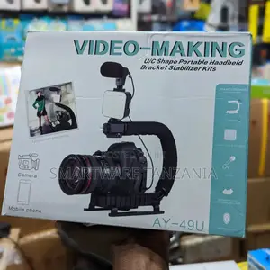 Handle Grip Handheld Camera Stabilizer With Hot-shoe Mount