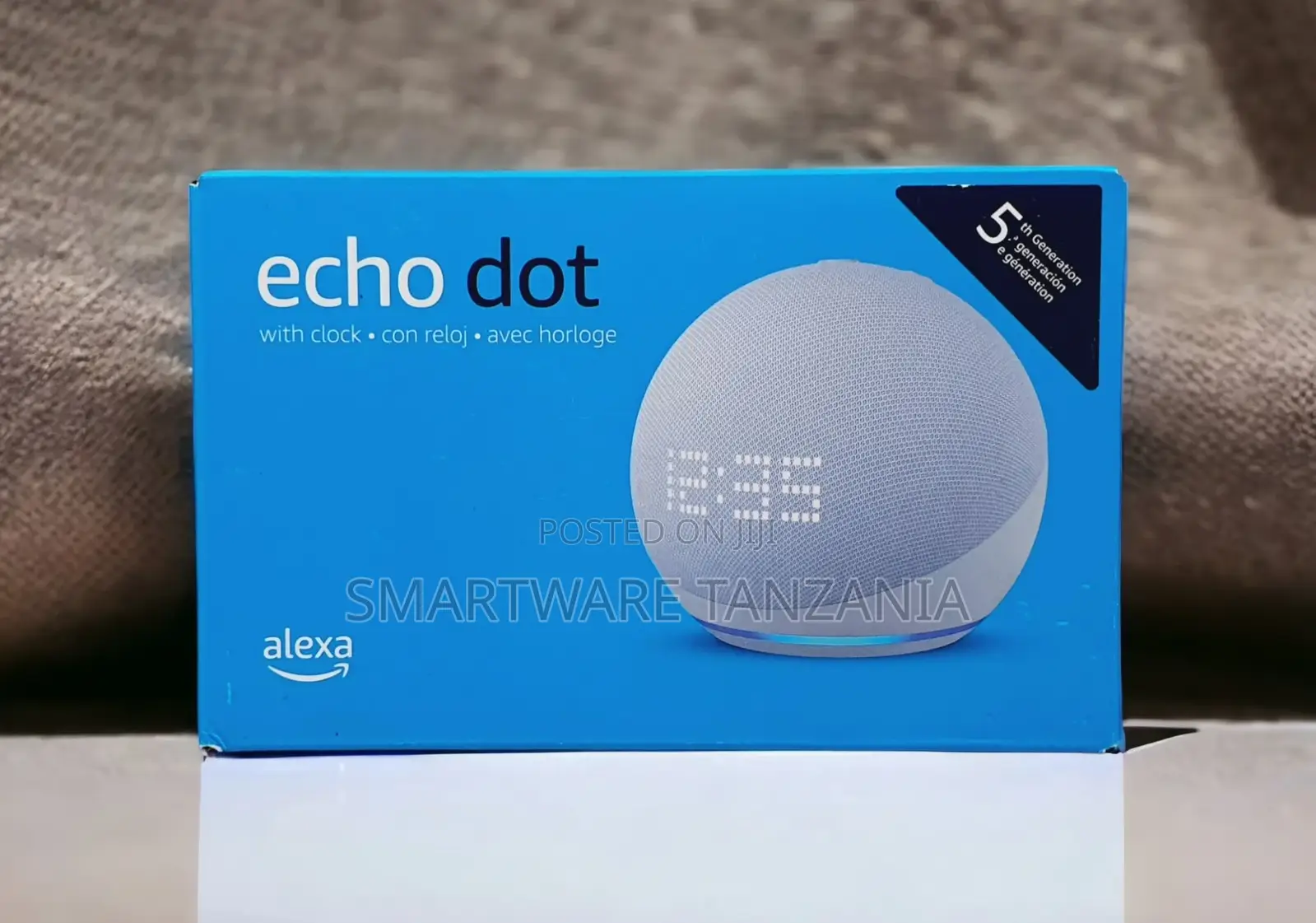 Amazon Echo Dot With Clock Smart Speaker, Alexa -cloud Bl
