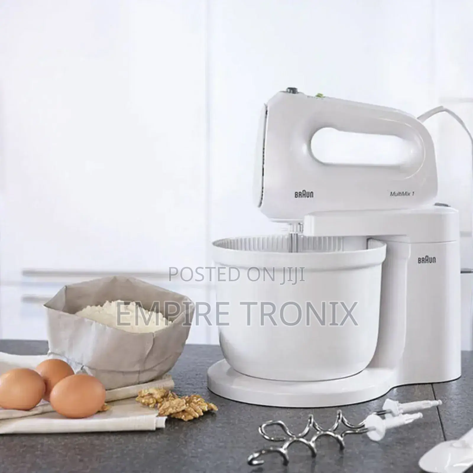 Braun 2 in 1 Hand and Stand Mixer 400W – 3L Bowl, 4 Speeds