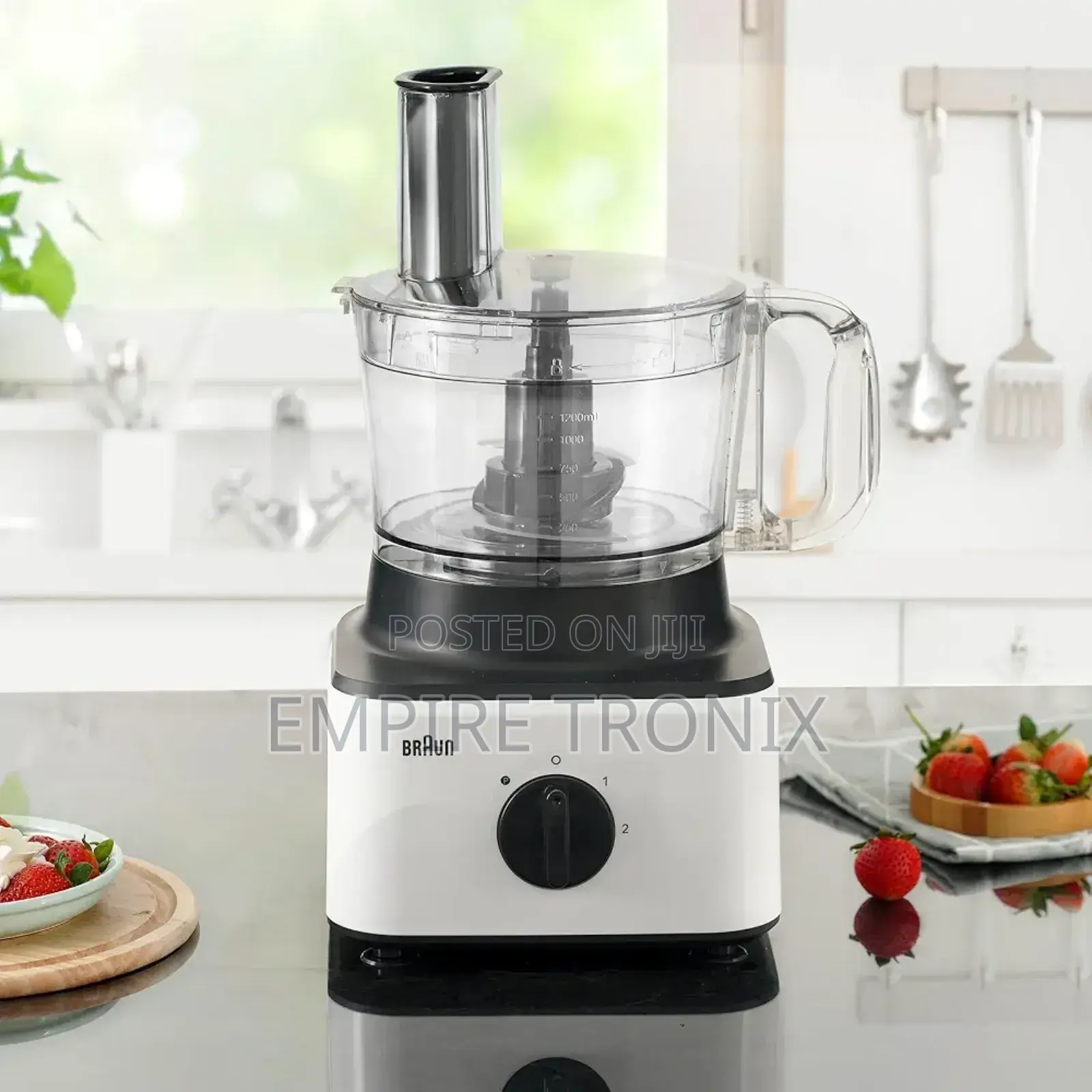 Braun 8-in-1 Food Processor 750W - 2.1L Bowl, 1.8L Blender
