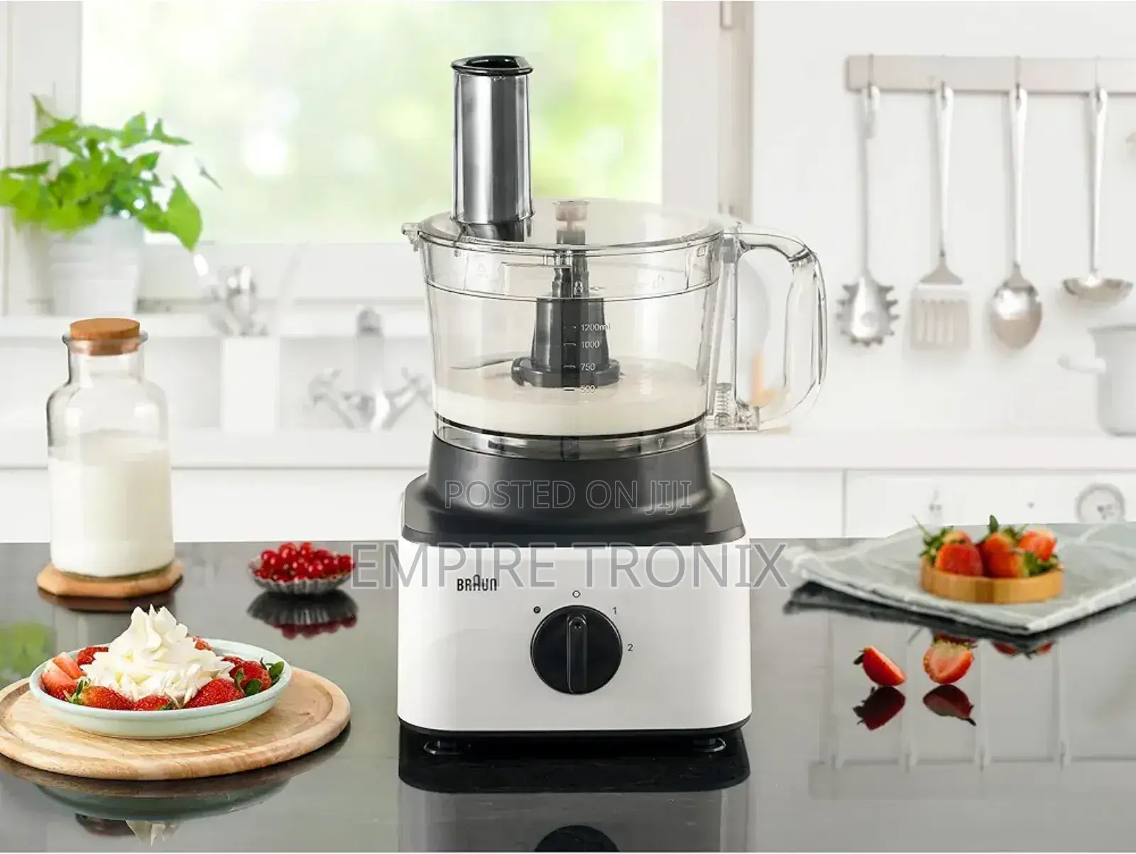 Braun 8-in-1 Food Processor 750W - 2.1L Bowl, 1.8L Blender