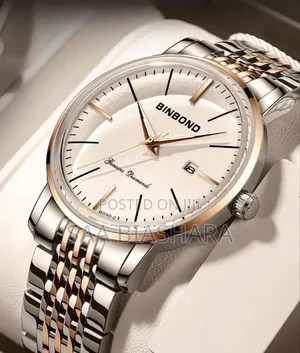 Binbond Watches Full Box Silver and Gold