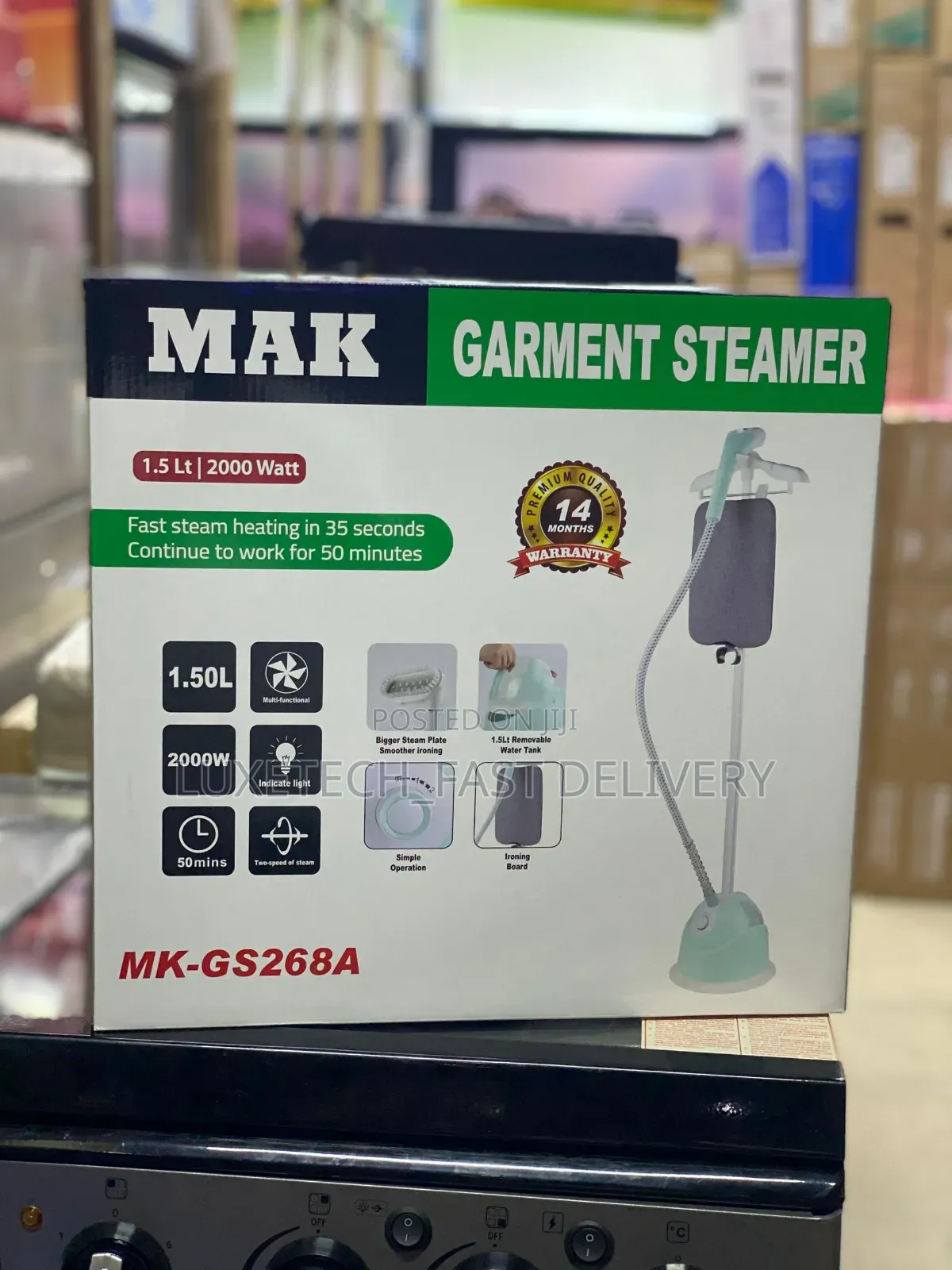 Mak Vertical Garment Steamer for Clothes 1.5l