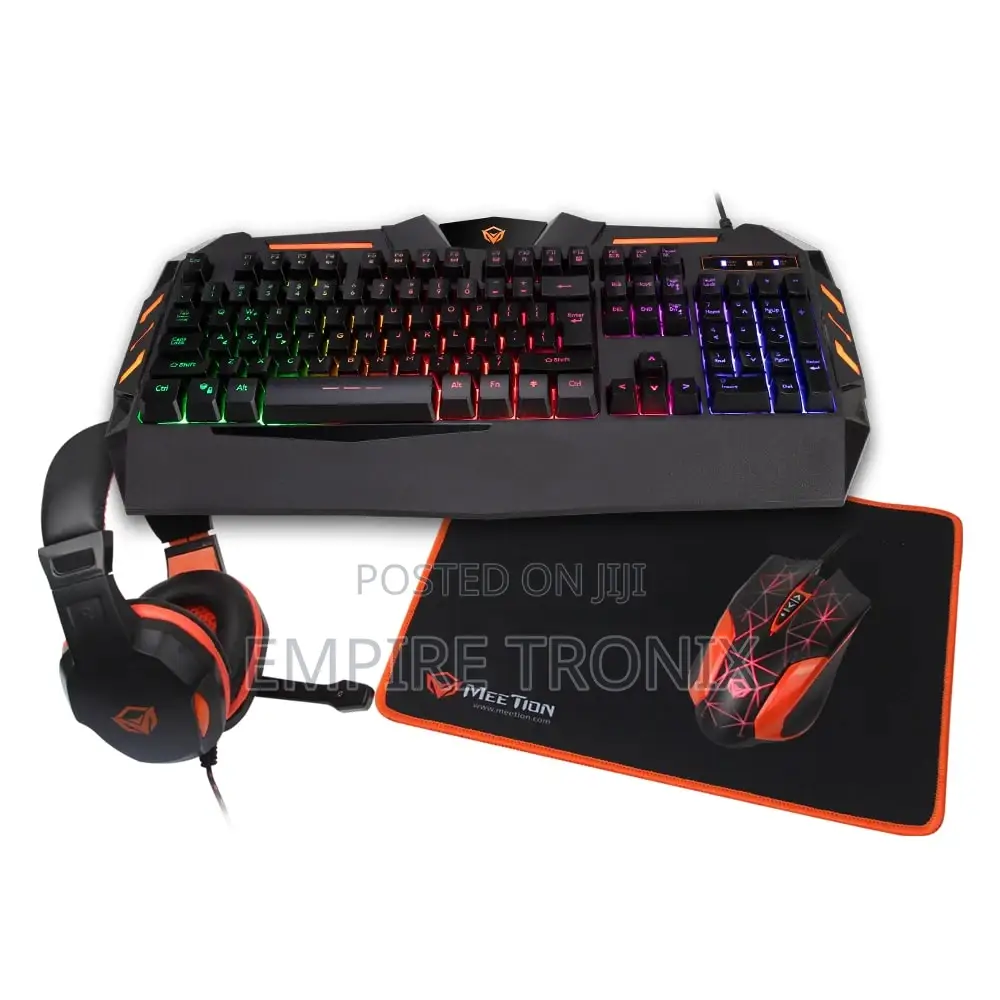 MEETION 4-in-1 Gaming Kit C500 – Backlit Keyboard, Mouse