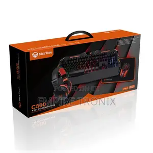 MEETION 4-in-1 Gaming Kit C500 – Backlit Keyboard, Mouse