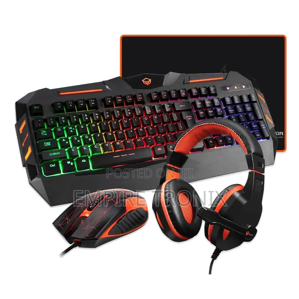 MEETION 4-in-1 Gaming Kit C500 – Backlit Keyboard, Mouse