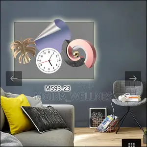 Horizontal Rectangular Wall Clock (Saa Za Ukutani)