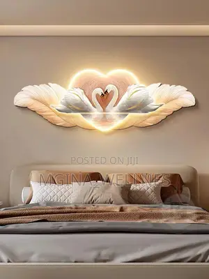 Feather Wall Clock (Saa Za Ukutani 30*80 Cm)